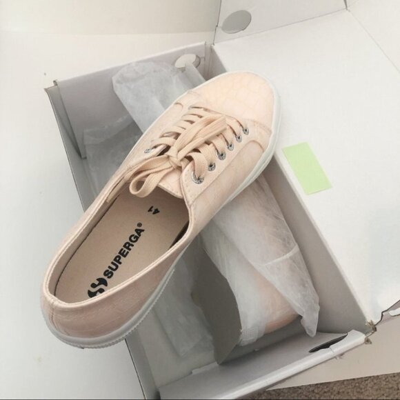 SUPERGA 2750 Synth Crocodile Embossed Sneakers 41 - Picture 7 of 11